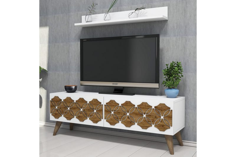 Hovdane TV-Möbelset 120 cm - Vit - TV-möbelset