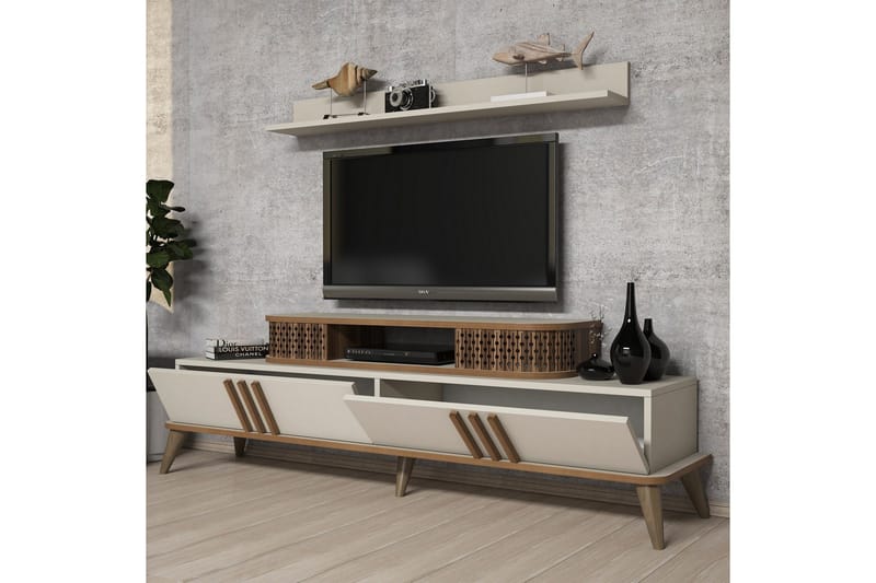 Hovdane TV-Möbelset 168 cm - Vit - Möbler - Tv möbel & mediamöbel - TV-möbelset