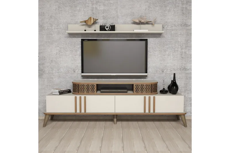 Hovdane TV-Möbelset 168 cm, Vit