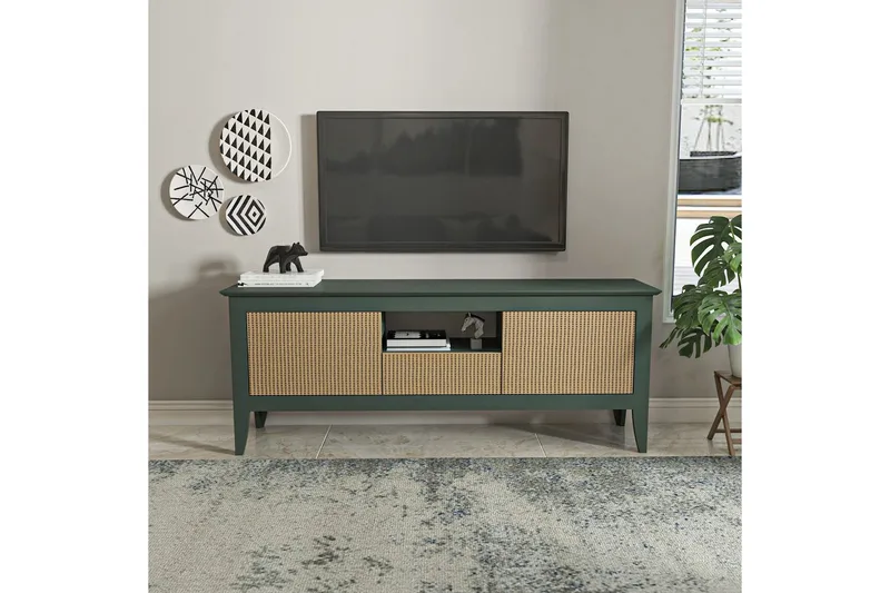 Hue Tv-bänk 150 cm - Grön - Möbler - Tv möbel & mediamöbel - TV bänk & mediabänk