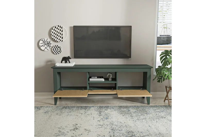 Hue Tv-bänk 150 cm - Grön - Möbler - Tv möbel & mediamöbel - TV bänk & mediabänk