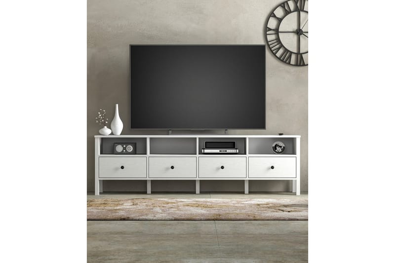 Illen Tv-bänk 200 cm - Natur/Vit - Möbler - Tv möbel & mediamöbel - TV bänk & mediabänk