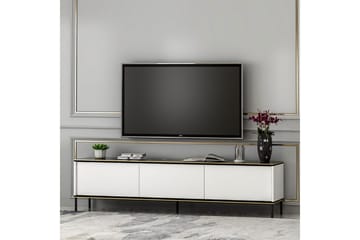 Imaj Golvstående Tv-bänk 180 cm med Förvaring i Målat Trä - Vit - Möbler - Tv möbel & mediamöbel - TV bänk & mediabänk