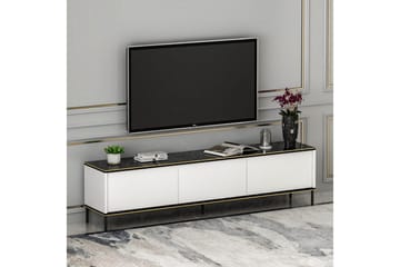 Imaj Golvstående Tv-bänk 180 cm med Förvaring i Målat Trä - Vit - Möbler - Tv möbel & mediamöbel - TV bänk & mediabänk