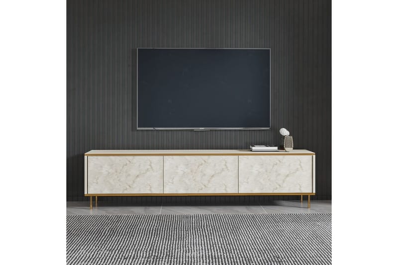 Imaj Tv-bänk 180 cm - Guld/Taupe - Möbler - Tv möbel & mediamöbel - TV bänk & mediabänk