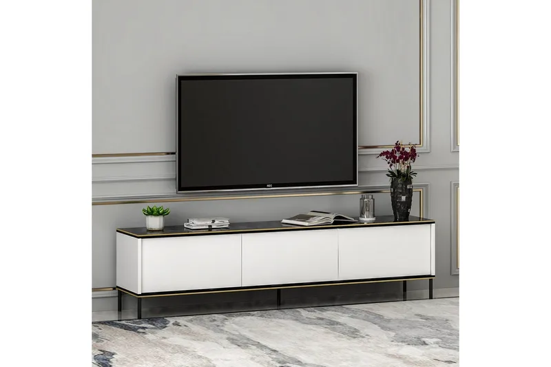 Imaj Tv-bänk 180 cm - Vit - Möbler - Tv möbel & mediamöbel - TV bänk & mediabänk