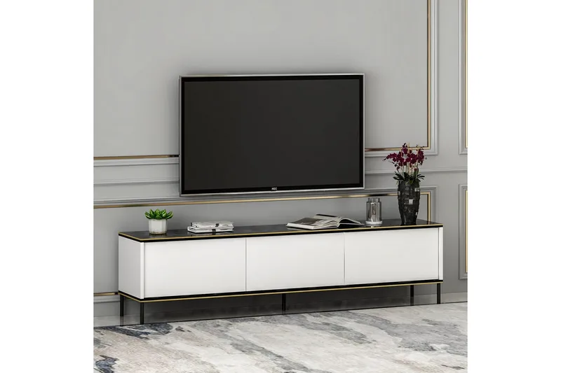 Imaj Tv-bänk 180 cm - Vit - Möbler - Tv möbel & mediamöbel - TV bänk & mediabänk