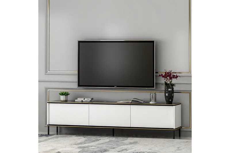 Imaj Tv-bänk 180 cm - Vit - Möbler - Tv möbel & mediamöbel - TV bänk & mediabänk
