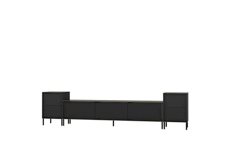 Imaj Tv-möbelset 180x35 cm Svart - Hanah Home - Möbler - Tv möbel & mediamöbel - TV-möbelset