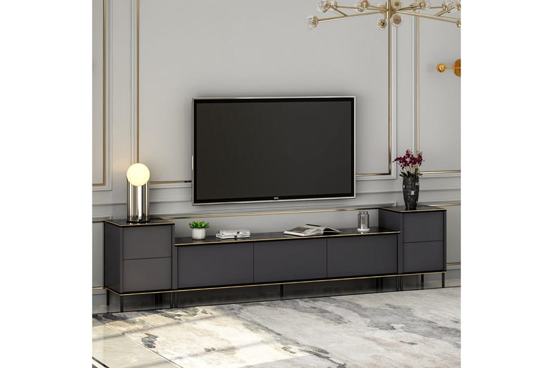 Imaj Tv-möbelset 180x35 cm Svart - Hanah Home - TV-möbelset