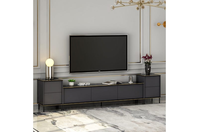 Imaj Tv-möbelset 180x35 cm Svart - Hanah Home - Möbler - Tv möbel & mediamöbel - TV-möbelset