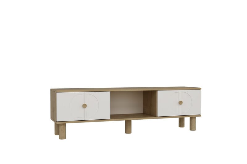 Inci Tv-bänk 150 cm - Vit/Multifärgad - Möbler - Tv möbel & mediamöbel - TV bänk & mediabänk