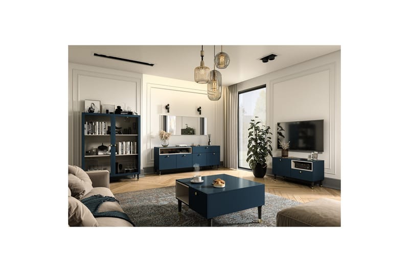 Includo Tv-skåp 100 cm - Blå - Möbler - Tv möbel & mediamöbel - TV skåp