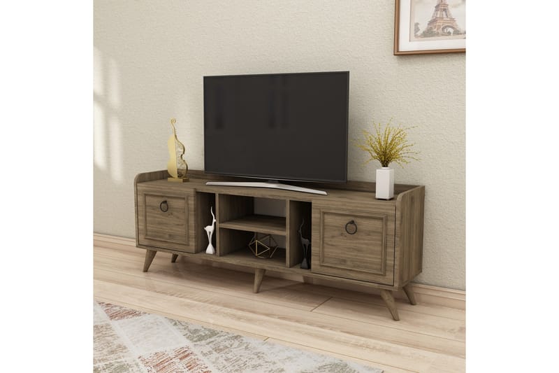 Irubhi Tv-möbelset 150x35 cm Brun - Hanah Home - TV-möbelset