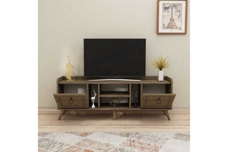 Irubhi Tv-möbelset 150x35 cm Brun - Hanah Home - TV-möbelset