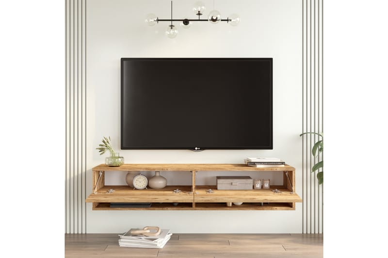 Jaivind Tv-möbelset 140x31,6 cm Mörkblå - Hanah Home - TV-möbelset