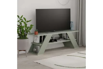 Janesh Golvstående Tv Bänk 120 cm med Förvaring i Målat Trä - Grön - Möbler - Tv möbel & mediamöbel - TV bänk & mediabänk