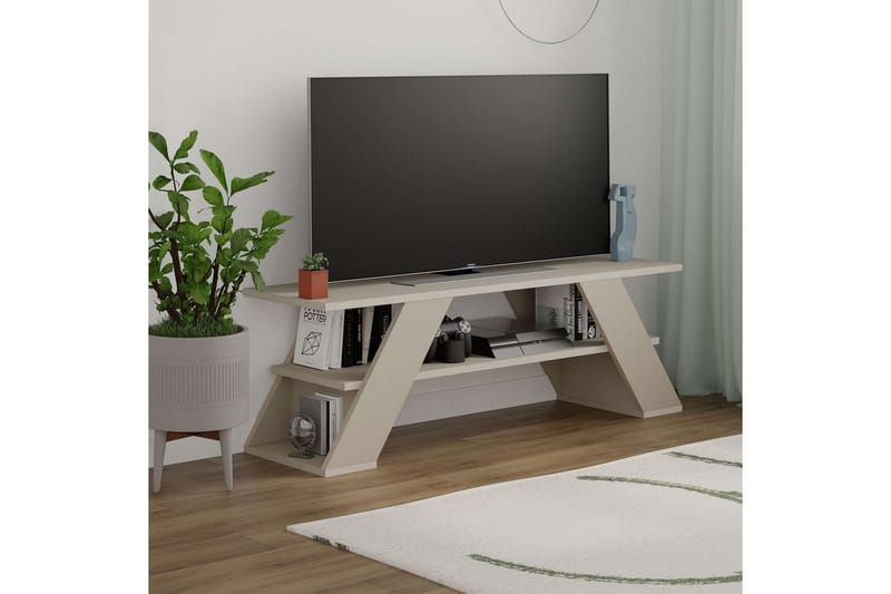 Janesh Tv-bänk 120 cm - Sand - Möbler - Tv möbel & mediamöbel - TV bänk & mediabänk