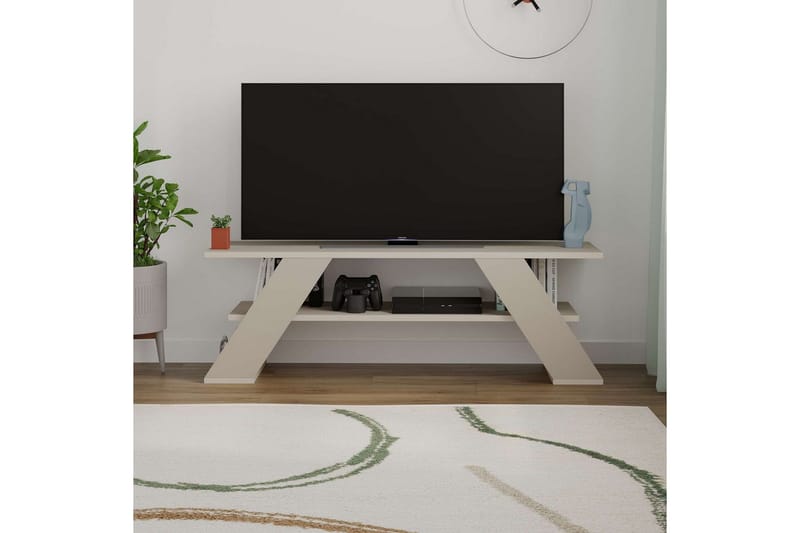 Janesh Tv-bänk 120 cm - Sand - Möbler - Tv möbel & mediamöbel - TV bänk & mediabänk