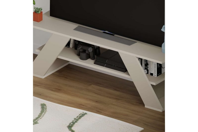 Janesh Tv-bänk 120 cm - Sand - Möbler - Tv möbel & mediamöbel - TV bänk & mediabänk