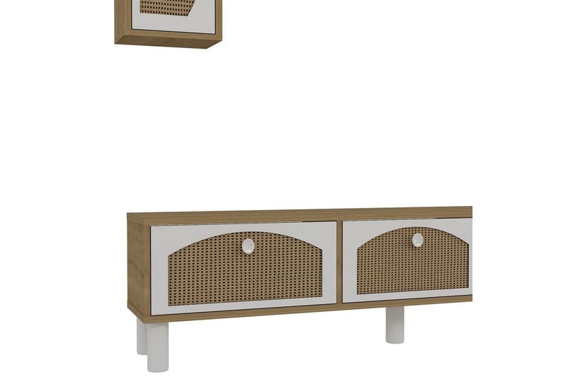 Jasvindir Tv-skåp - Beige/Rödfärgat trä - Möbler - Tv möbel & mediamöbel - TV skåp