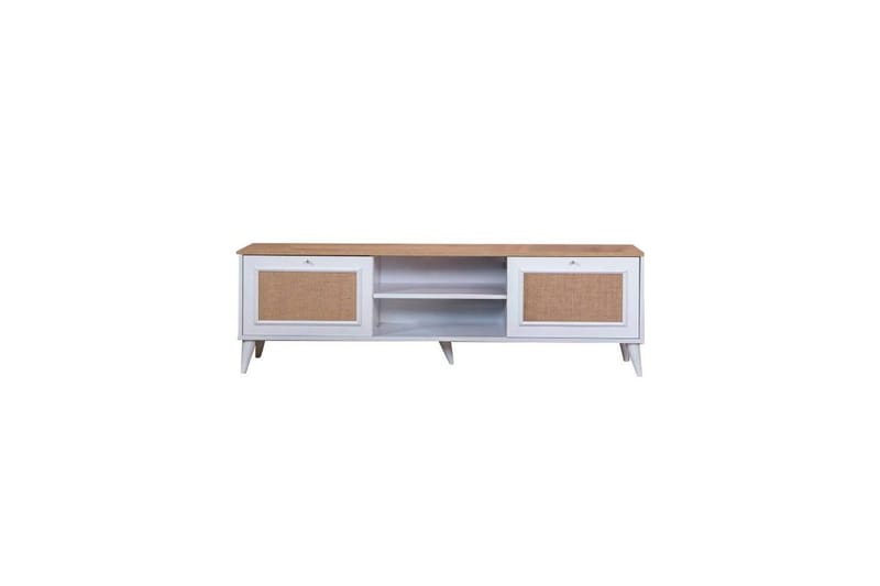 Jatinder Tv-bänk 55 cm - Natur/Vit - Möbler - Tv möbel & mediamöbel - TV bänk & mediabänk