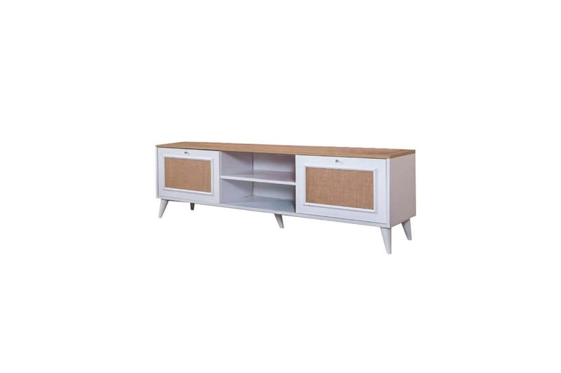 Jatinder Tv-bänk 55 cm - Natur/Vit - Möbler - Tv möbel & mediamöbel - TV bänk & mediabänk