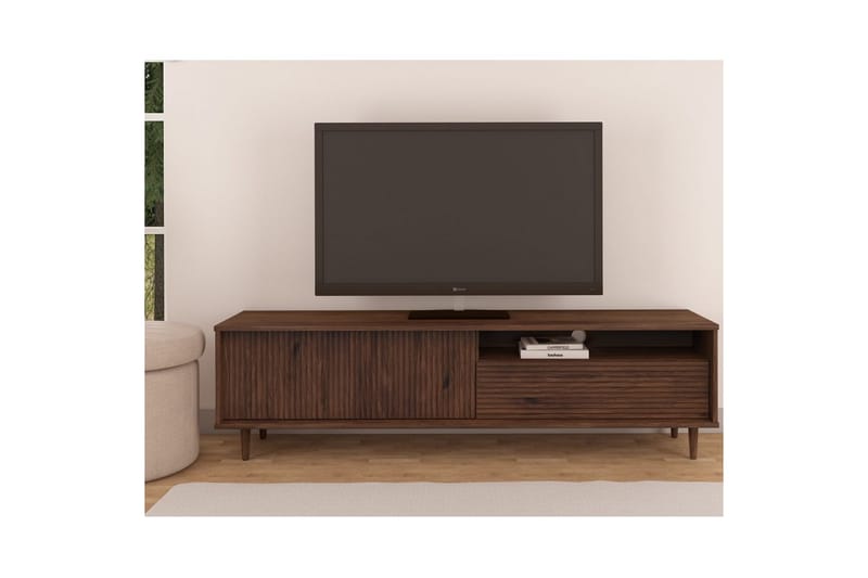 Jerzy Tv-stativ 180x38 cm - Brun - Möbler - Tv möbel & mediamöbel - Mediastativ & väggfäste