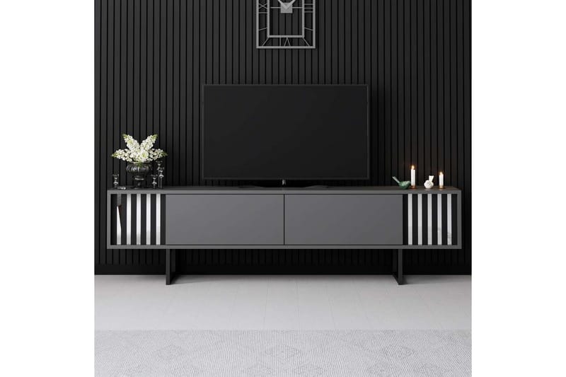 Jeval Tv-bänk 180 cm - Svart/Antracit - Möbler - Tv möbel & mediamöbel - TV bänk & mediabänk