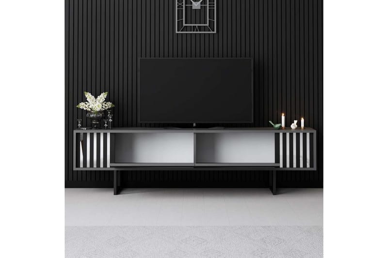 Jeval Tv-bänk 180 cm - Svart/Antracit - Möbler - Tv möbel & mediamöbel - TV bänk & mediabänk