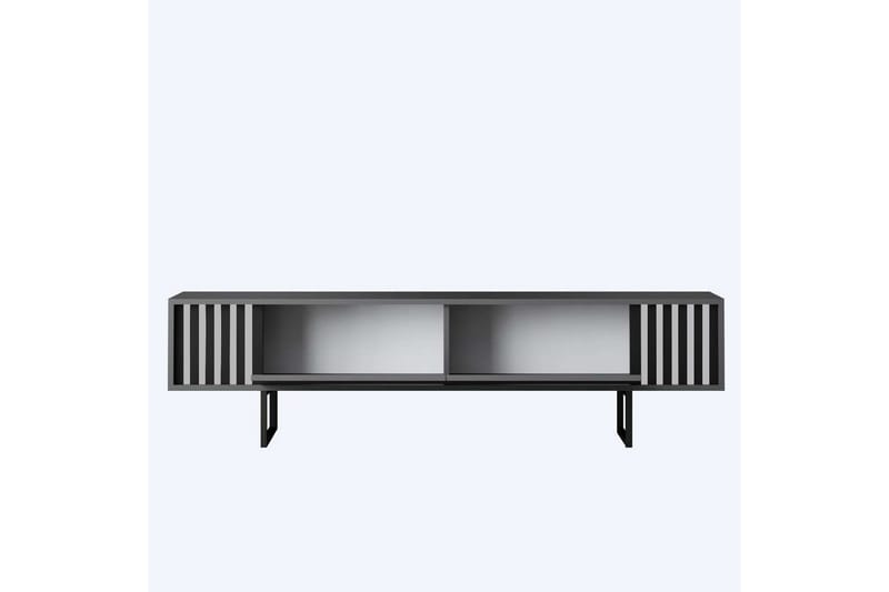 Jeval Tv-bänk 180 cm - Svart/Antracit - Möbler - Tv möbel & mediamöbel - TV bänk & mediabänk