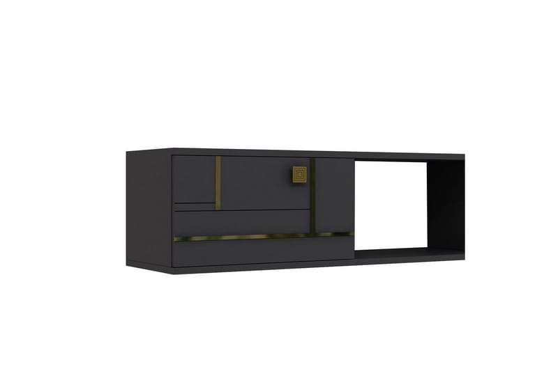 Jorin Tv-bänk 150 cm - Antracit/Guld - Möbler - Tv möbel & mediamöbel - TV bänk & mediabänk