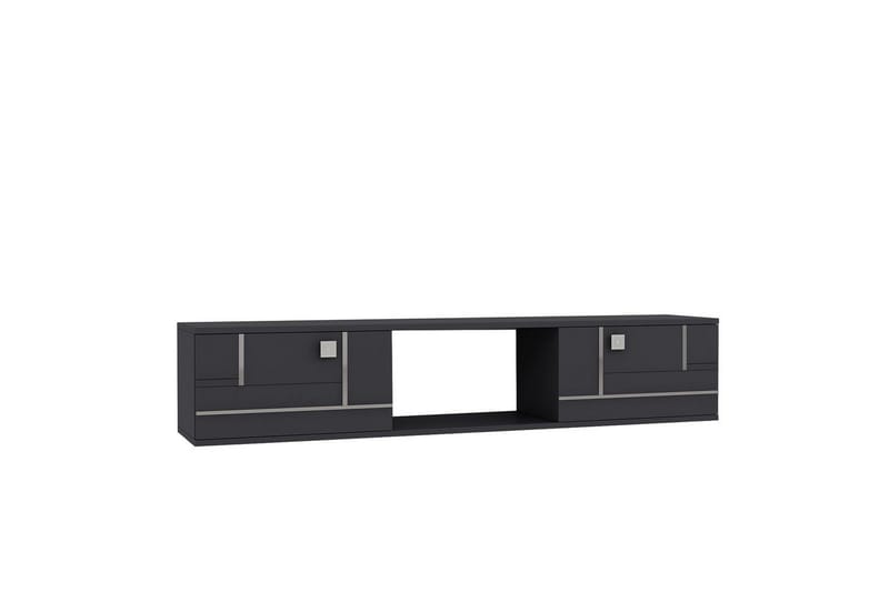Jorin Tv-bänk 150 cm - Antracit/Silver - Möbler - Tv möbel & mediamöbel - TV bänk & mediabänk