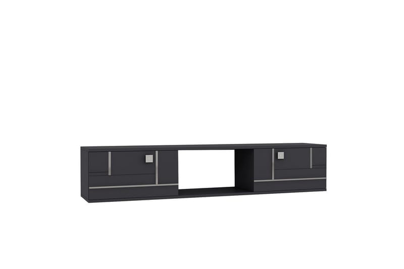 Jorin Tv-bänk 150 cm - Antracit/Silver - Möbler - Tv möbel & mediamöbel - TV bänk & mediabänk