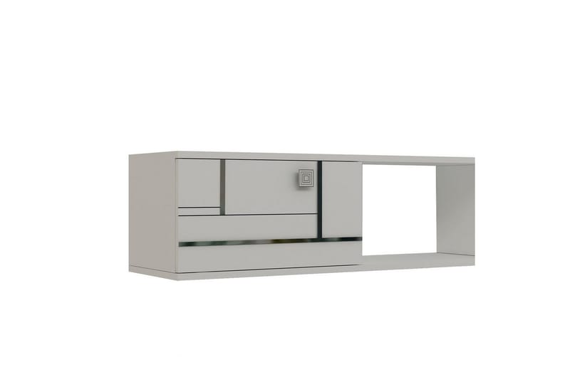 Jorin Tv-bänk 150 cm - Vit/Silver - Möbler - Tv möbel & mediamöbel - TV bänk & mediabänk