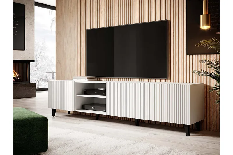Juniskär Tv-bänk 40x52x200 cm Scandinavian Choice Vit - Möbler - Tv möbel & mediamöbel - TV bänk & mediabänk