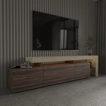 Jurukovo TV-bänk 192x53x37 cm - Valnöt - Möbler - Tv möbel & mediamöbel - TV bänk & mediabänk