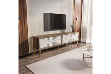 Kalon Golvstående Tv Bänk 180 cm med Förvaring i Valnöt - Valnötsbrun - Möbler - Tv möbel & mediamöbel - TV bänk & mediabänk