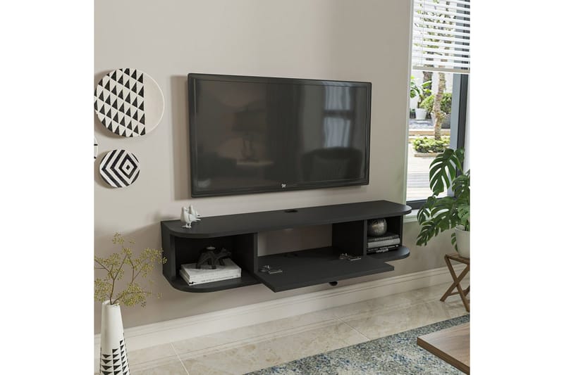 Kalvos Tv-bänk 120 cm - Antracit - Möbler - Tv möbel & mediamöbel - TV bänk & mediabänk
