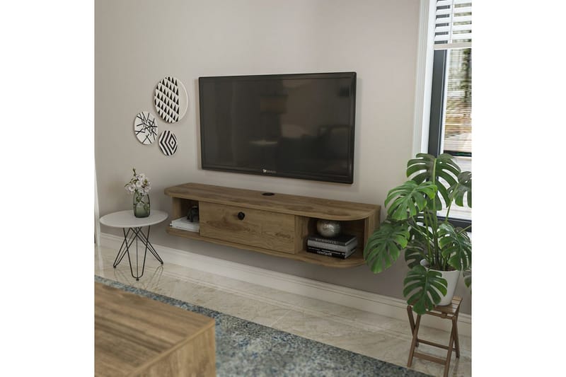 Kalvos Tv-bänk 120 cm - Ek - Möbler - Tv möbel & mediamöbel - TV bänk & mediabänk