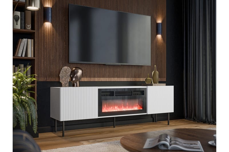Kamta Tv-bänk 180 cm - Vit - Möbler - Tv möbel & mediamöbel - TV bänk & mediabänk