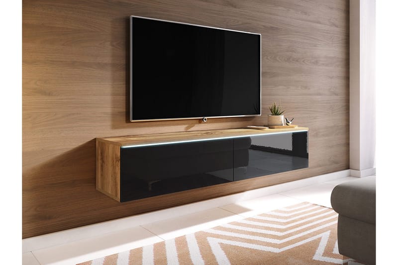 Kanak Tv-bänk 140 cm - Natur/Svart - Möbler - Tv möbel & mediamöbel - TV bänk & mediabänk