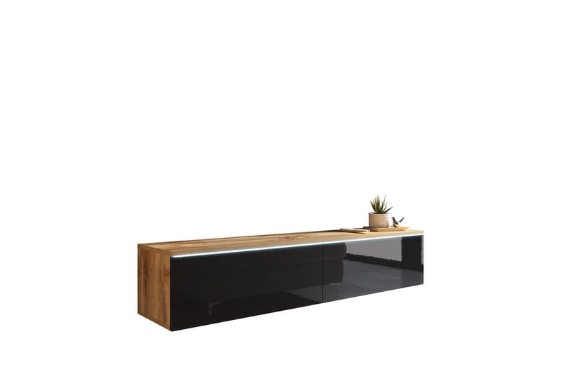 Kanak Tv-bänk 140 cm - Natur/Svart - Möbler - Tv möbel & mediamöbel - TV bänk & mediabänk