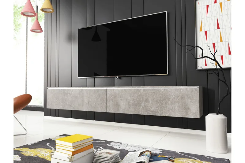 Kanak Tv-bänk 180 cm - Grå - Möbler - Tv möbel & mediamöbel - TV bänk & mediabänk