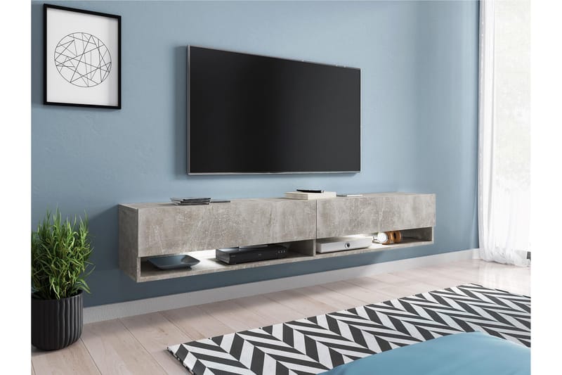 Kanak Tv-bänk 180 cm - Grå - Möbler - Tv möbel & mediamöbel - TV bänk & mediabänk