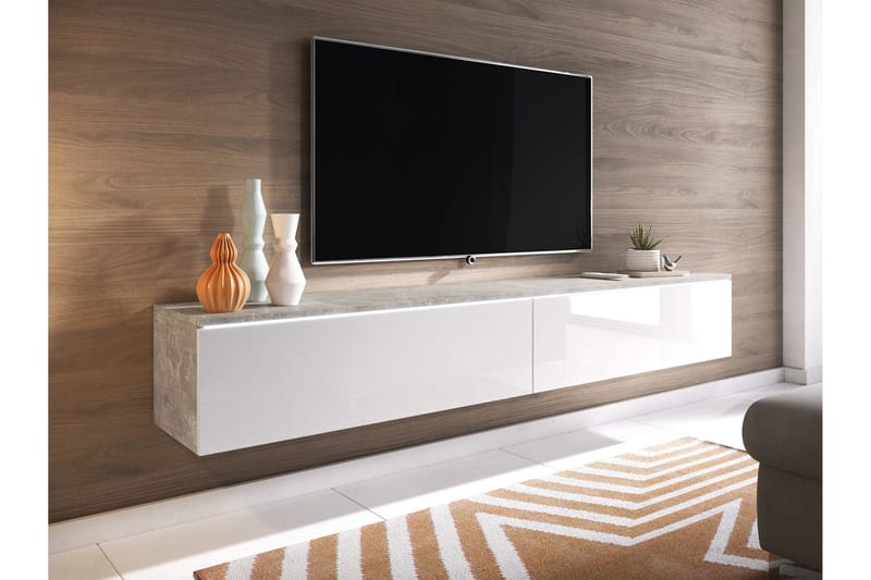 Kanak Tv-bänk 180 cm - Grå/Vit - Möbler - Tv möbel & mediamöbel - TV bänk & mediabänk