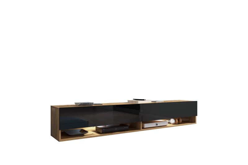 Kanak Tv-bänk 180 cm - Svart - Möbler - Tv möbel & mediamöbel - TV bänk & mediabänk