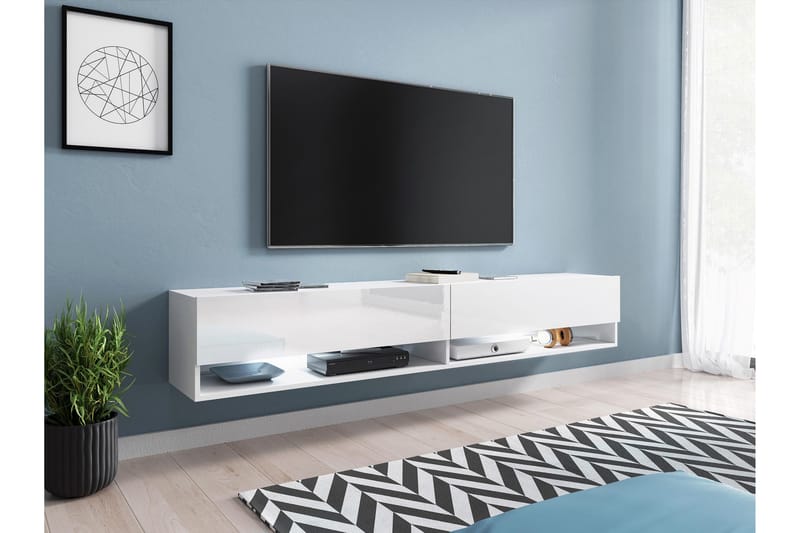Kanak Tv-bänk 180 cm - Vit - Möbler - Tv möbel & mediamöbel - TV bänk & mediabänk