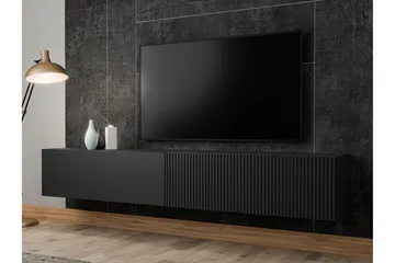Kangana Tv-bänk 200 cm - Svart - Möbler - Tv möbel & mediamöbel - TV bänk & mediabänk