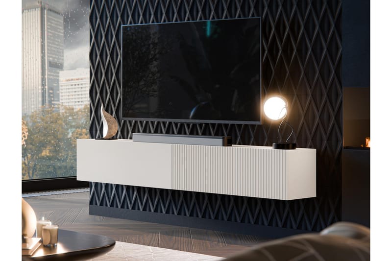 Kangana Tv-bänk 200x30 cm - Beige - Möbler - Tv möbel & mediamöbel - TV bänk & mediabänk